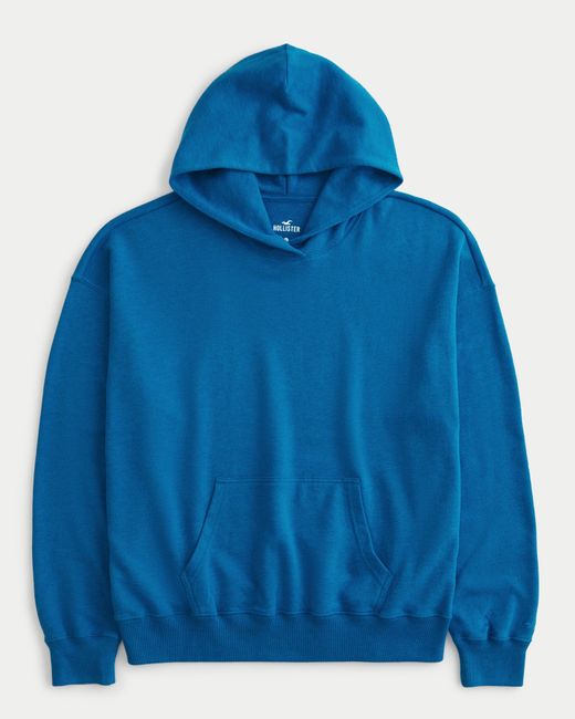 Hollister Blue Oversized Terry Hoodie