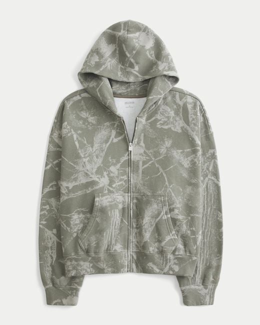 Hollister Hollister Feel Good Easiest Zipup Camo Hoodie in Grey Lyst UK — free download