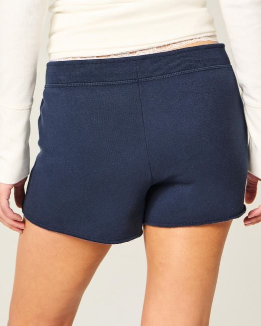 Hollister Blue Fleece Mini Short