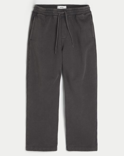 Hollister Gray Hollister Feel Good Star Graphic Baggy Sweatpants for men