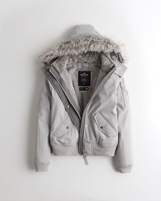 Hollister Gray Allwetter-Bomberjacke