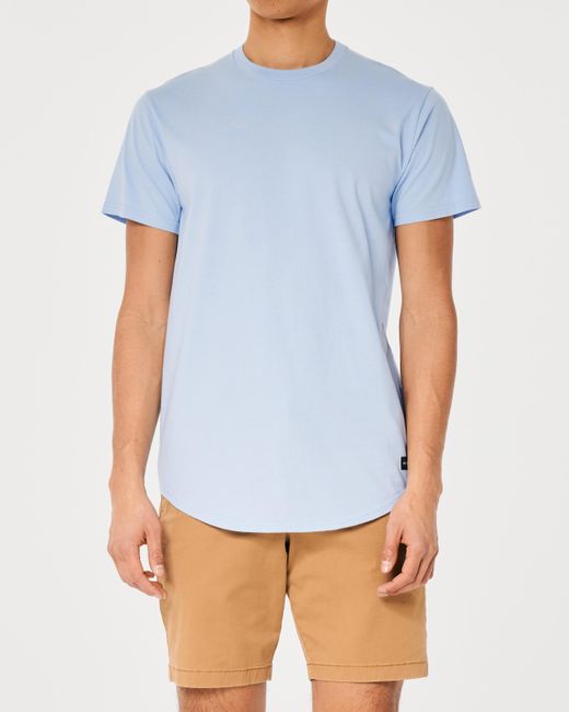 Hollister Lang geschnittenes T-Shirt aus Baumwolle in Blau für Herren |  Lyst DE