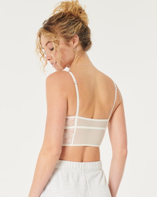 Hollister White Gilly Hicks Lace Bustier