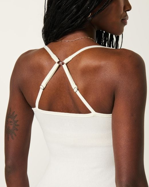 Hollister Natural Venice Beach Graphic Henley Cami