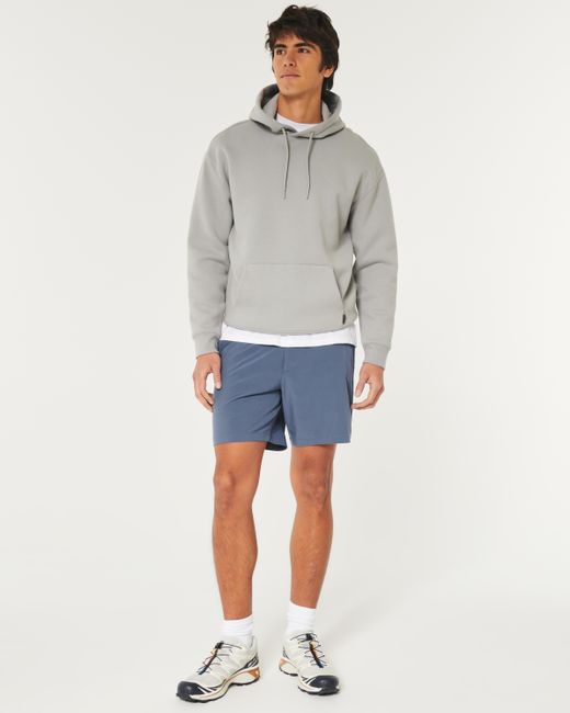 Hollister Blue Flex-waist Hybrid Shorts 7" for men