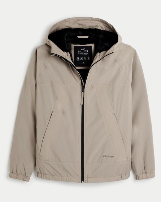 Hollister Brown All-weather Hoodie for men