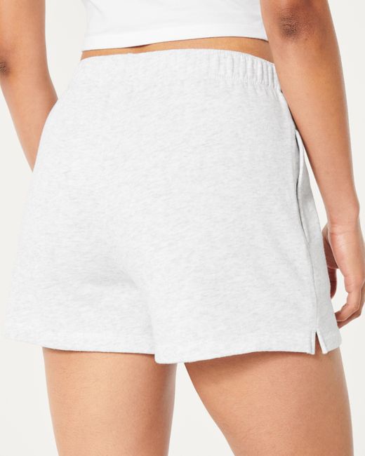 Hollister White Knit Dad Shorts