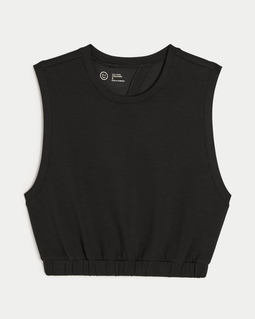 Hollister Black Gilly Hicks Active Cooldown Open Back Tank