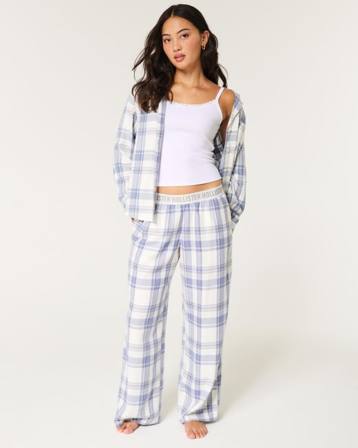 Hollister 24 7 Baggy Pajama Pants in Blue Lyst UK