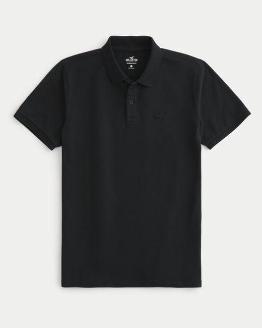 Hollister Polo mit Symbol in Black für Herren