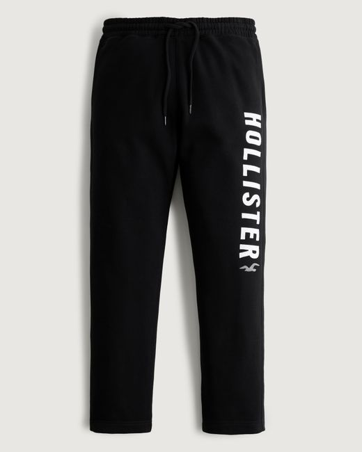Black hollister joggers hot sale