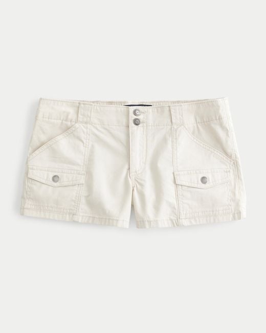 Hollister Natural Low-rise Cargo Shorts