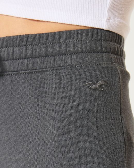 Hollister Gray Fleece Flare Pants