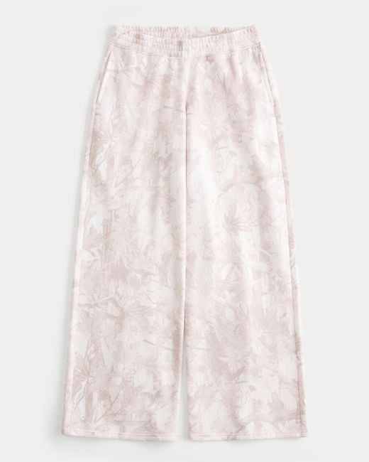 Hollister Pink Camo Baggy Sweatpants