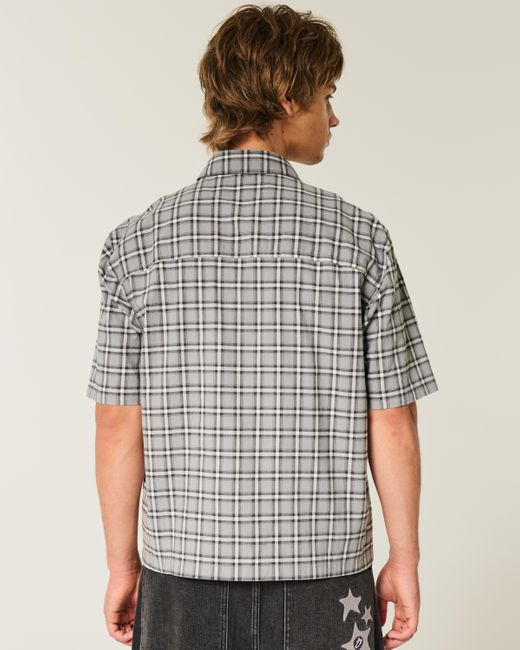 Hollister Gray Boxy Short-sleeve Cherry Graphic Shirt for men