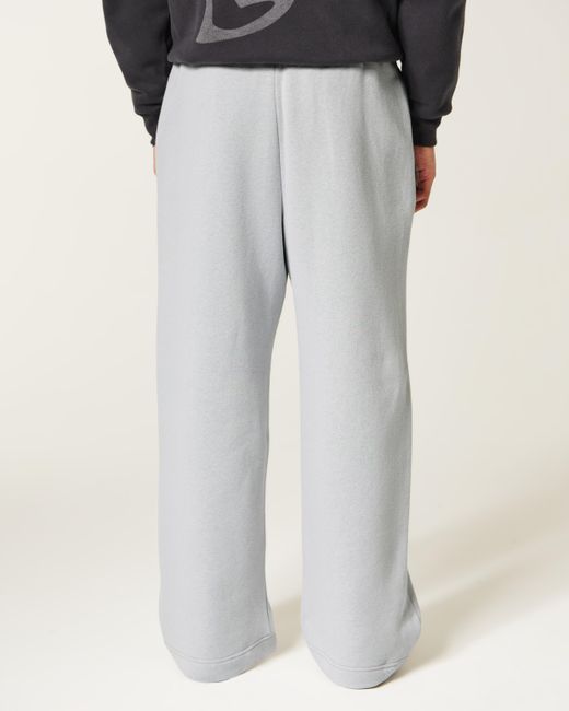 Hollister Gray Super Baggy Sweatpants for men
