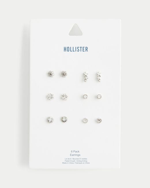Hollister Natural Stud Earring 6-pack