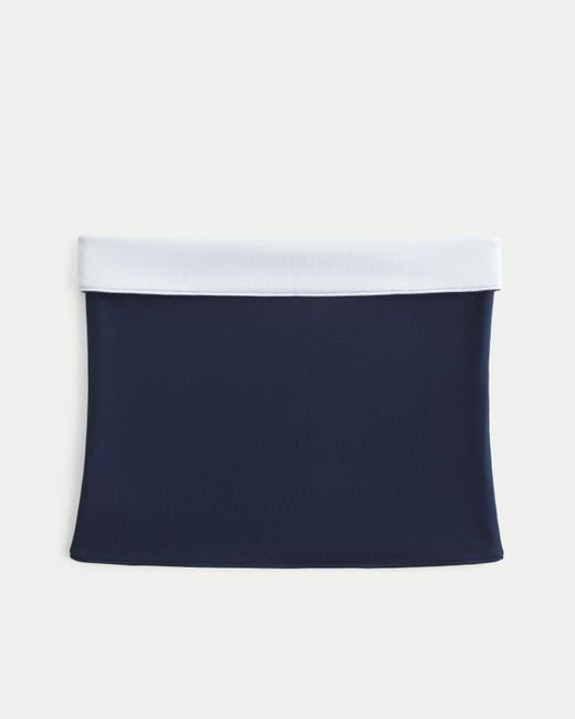 Hollister Blue Taylor Nahtloses wendbares Schlauchoberteil aus Stoff