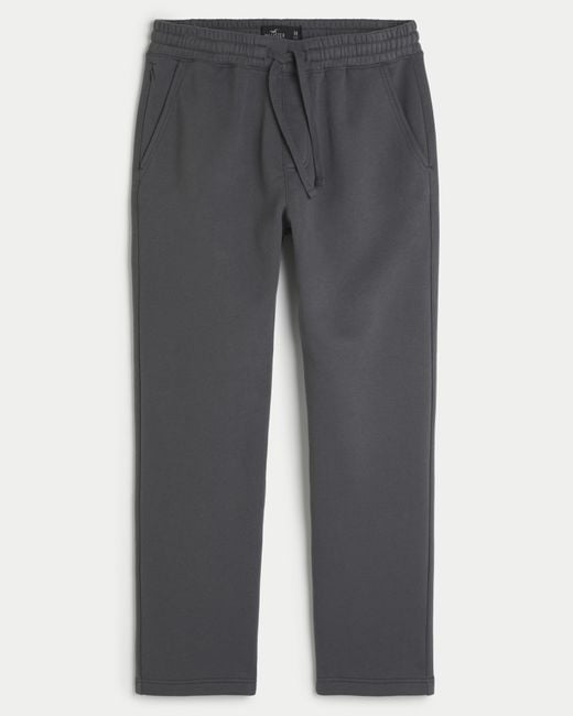 Hollister Gray Straight Sweatpants for men