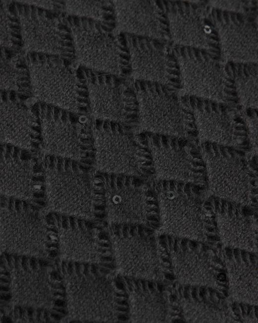 Hollister Black Open-stitch Sequin Poncho
