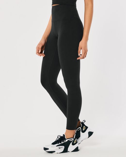 Hollister Black Gilly Hicks Active Recharge High-rise 7/8 Leggings