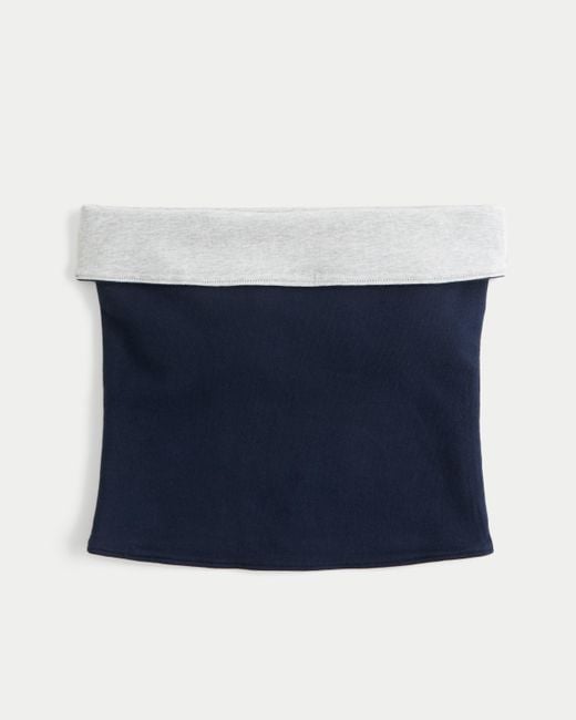 Hollister Blue Taylor Reversible Tube Top