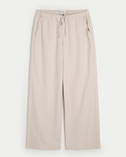 Hollister Natural Hollister Ella Adjustable-rise Wide-leg Pants