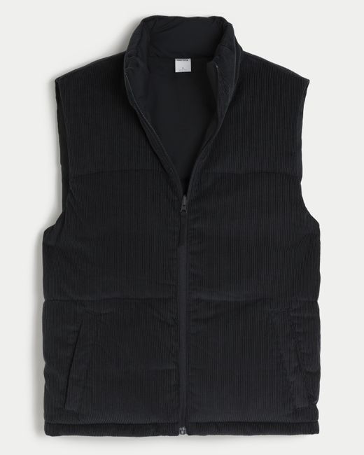 Black corduroy puffer discount