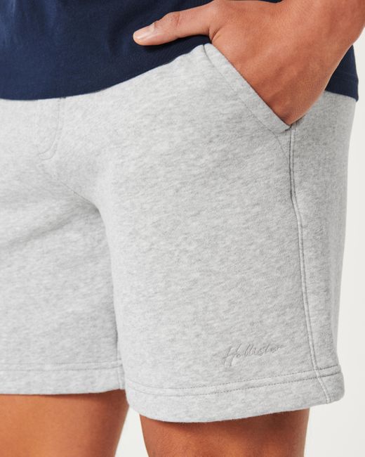 Hollister Fleece-Shorts mit Logo, 18 cm in Gray für Herren