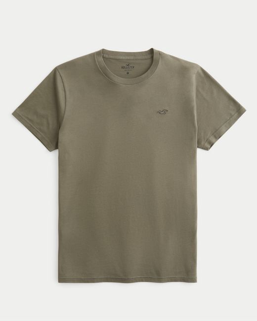 Hollister Green Icon Crew T-shirt for men