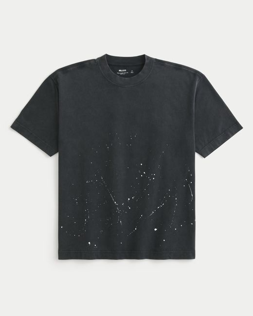 T-shirt Bébé Old Glory Splatter Paint - Noir Multicolore, Taille Tout-petit, Manches Courtes En Polyester
