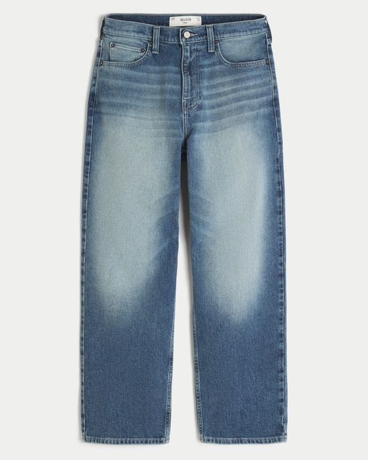 Hollister Blue Indigo Baggy Jeans for men