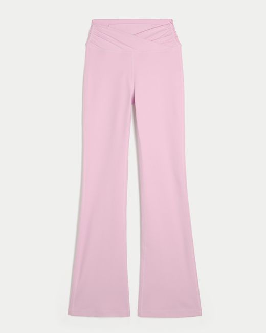 Hollister Pink Gilly Hicks Active Recharge Wrap Waist Bootcut Leggings