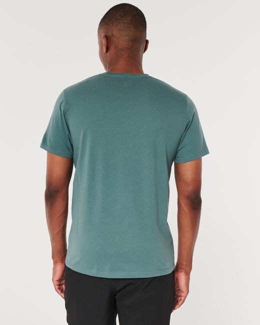 Hollister Blue Icon Crew T-shirt for men