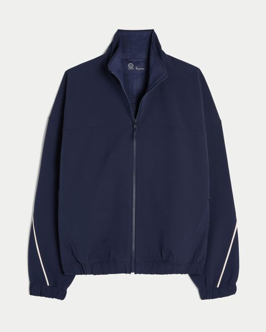 Hollister Blue Gilly Hicks Cozy Lined Track Jacket