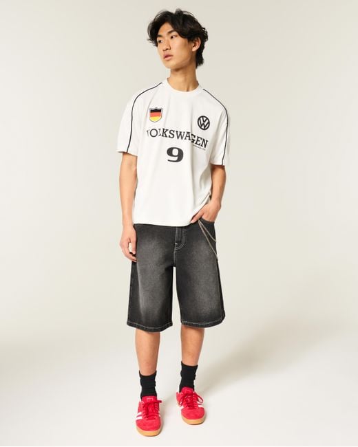Hollister Natural Boxy Volkswagen Graphic Soccer Jersey for men