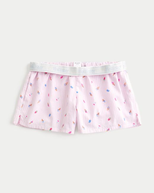 Hollister Pink Pattern Boxer Shorts