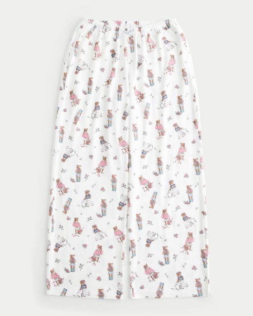 Hollister White Bear Graphic Pajama Pants