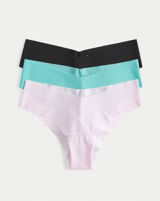 Hollister White Gilly Hicks No-show Cheeky Underwear 3-pack