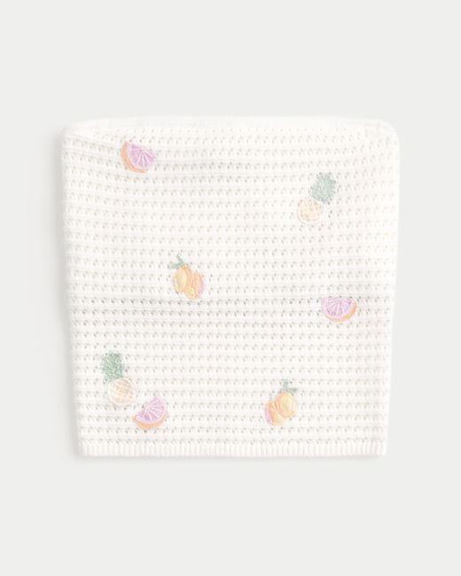 Hollister Natural Crochet-style Graphic Tube Top
