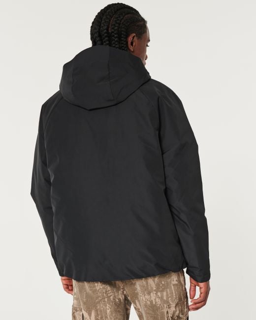 Hollister Black Insulated Shell Jacket for men