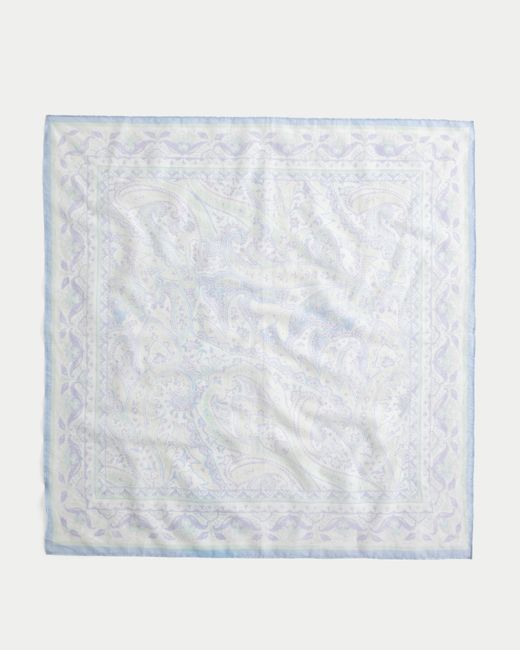 Hollister Blue Cotton Headscarf