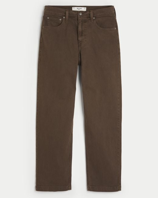 Hollister Brown Baggy Jeans for men