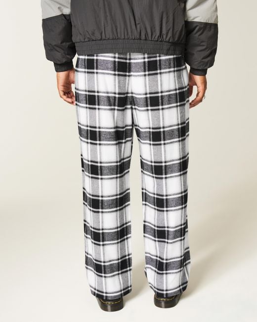 Hollister Blue Flannel Pajama Pants for men