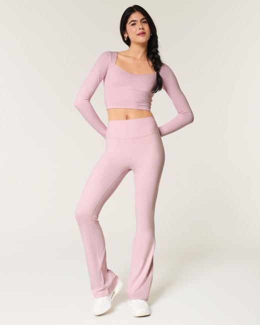 Hollister Pink Gilly Hicks Active Recharge Flare Leggings