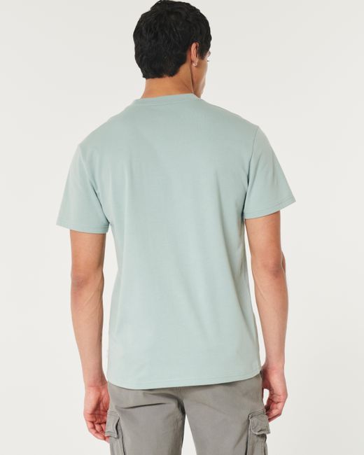 Hollister Blue Relaxed Cooling Tee for men
