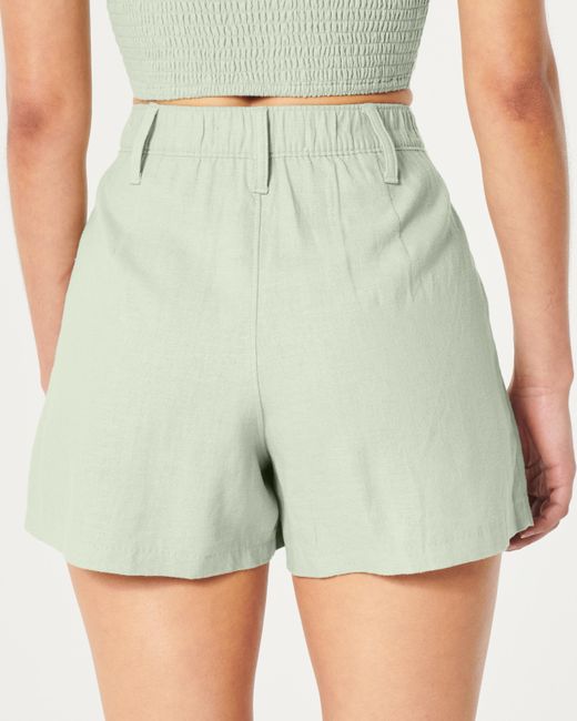 Hollister Multicolor Hollister Livvy Ultra High-rise Linen Blend Shorts