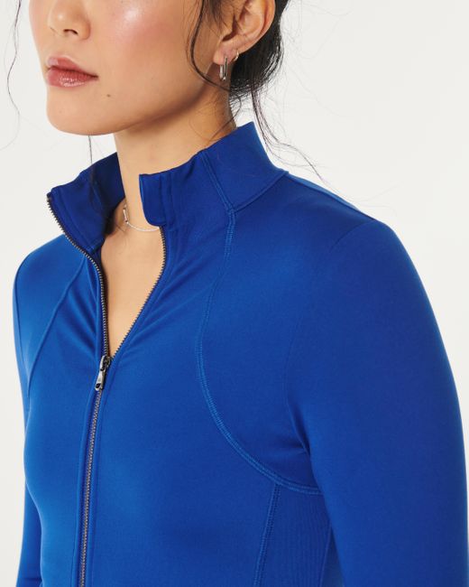 Hollister Blue Gilly Hicks Active Recharge Zip-up Jacket