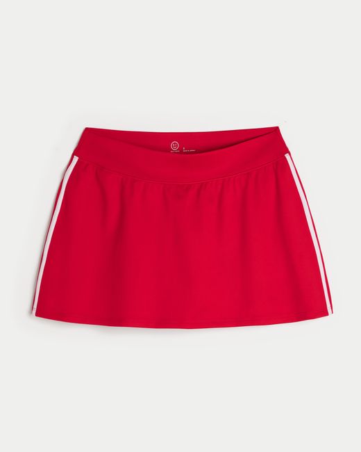 Hollister Red Gilly Hicks Active Recharge A-line Skortie