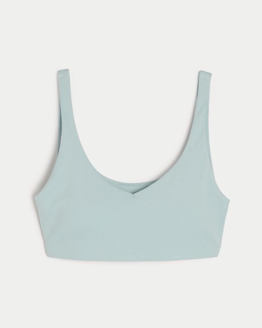 Hollister Gilly Hicks Active Recharge Sport BH mit tiefem Ausschnitt in Blau Lyst DE